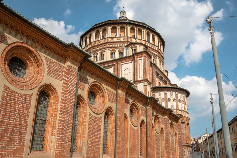 Kirken Santa Maria delle Grazie i Milano, hvor Den sidste nadver hænger