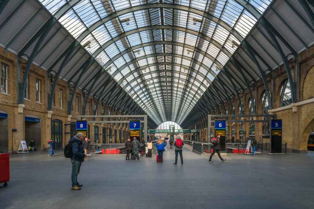 St Pancras International station ved King's Cross i London