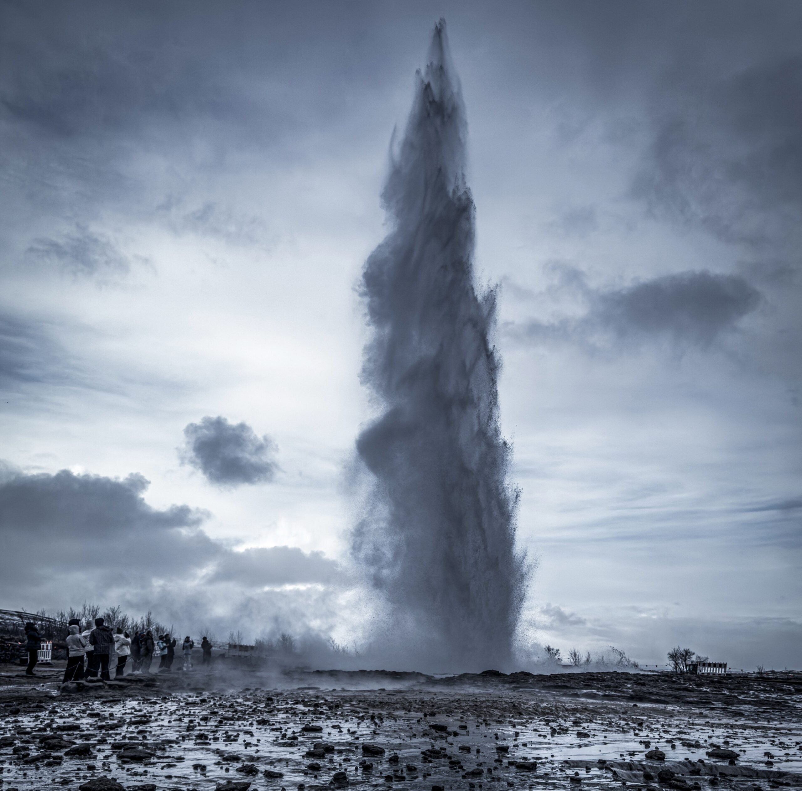 Strokkur i udbrud ved Geysir