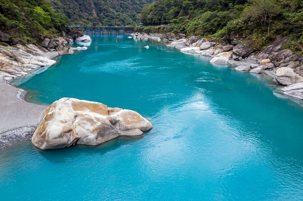Taroko-kløften og floden Liwu i nationalparken Taroko ved Hualien