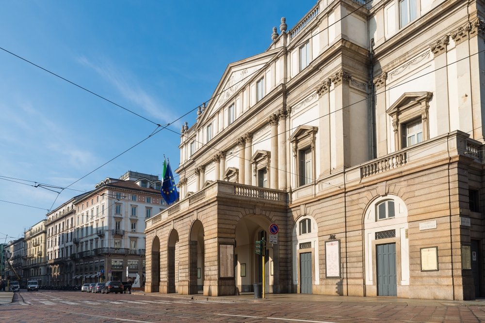 Teatro alla Scala på Piazza della Scala i Milano