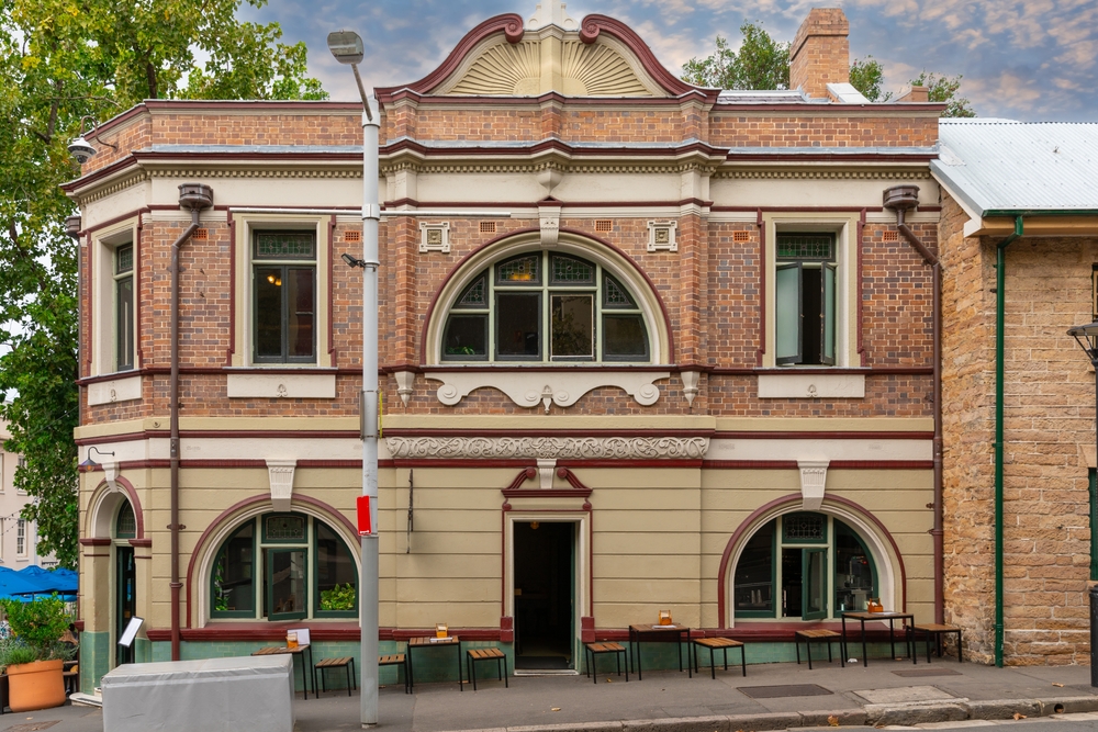 Historiske bygninger i The Rocks ved Sydney Harbour