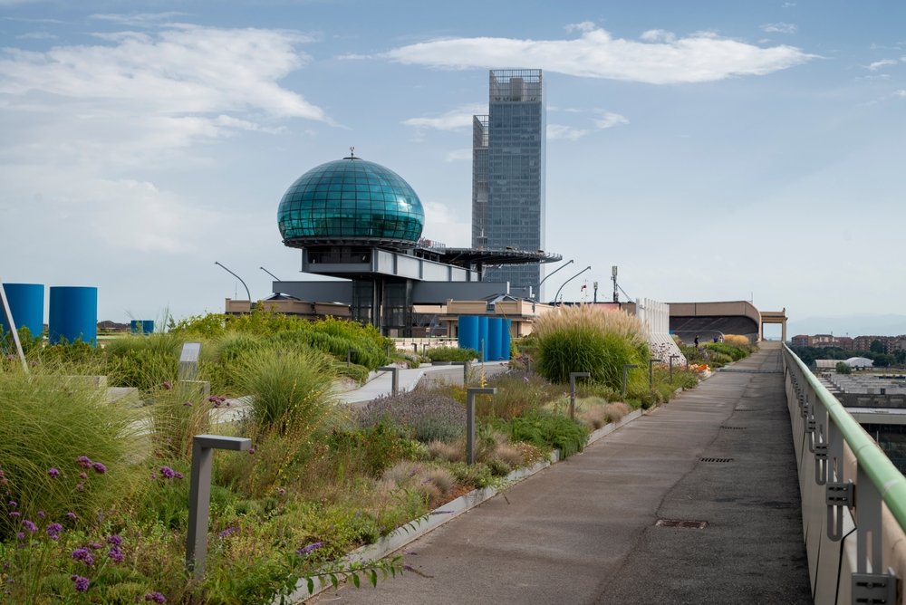 Den gamle testbane på taget af Fiat-fabrikken Lingotto i Torino