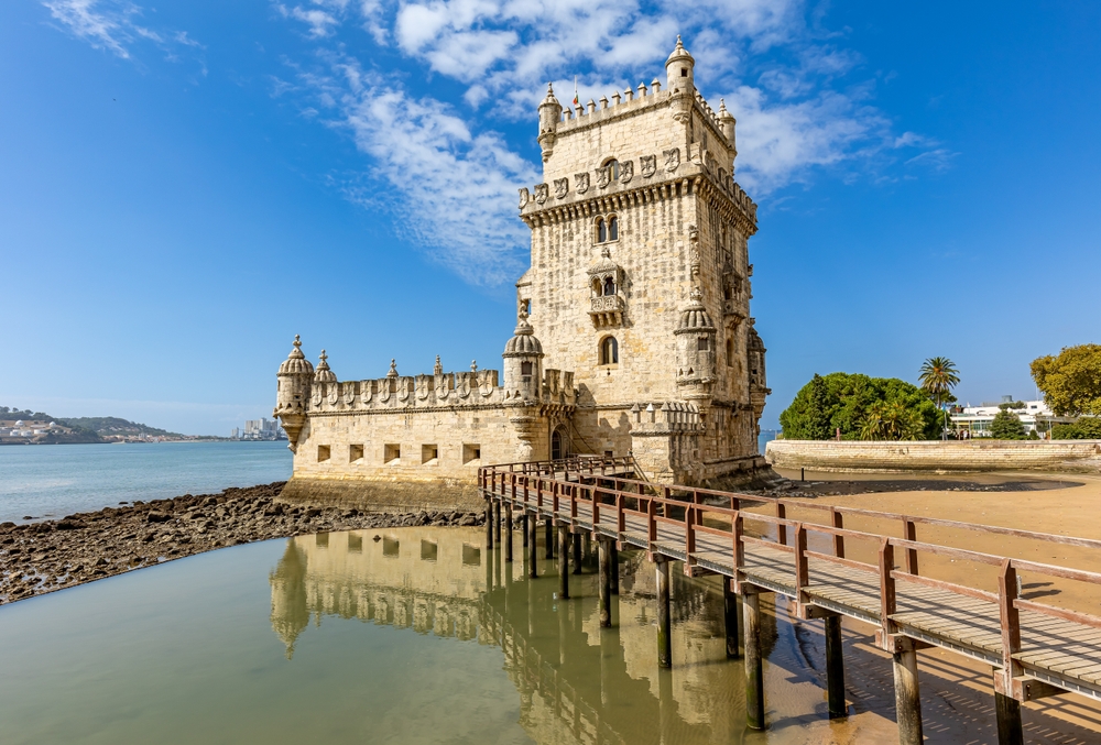 Torre de Belém ved Tejo-floden i Lissabon