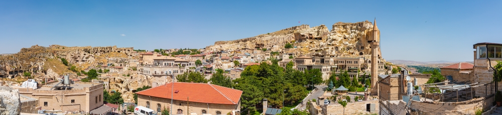 Panoramaudsigt over Ürgüp i Kappadokien