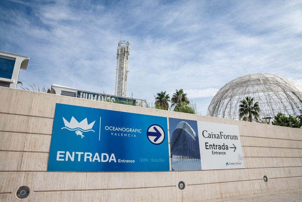 Indgangen til Oceanogràfic