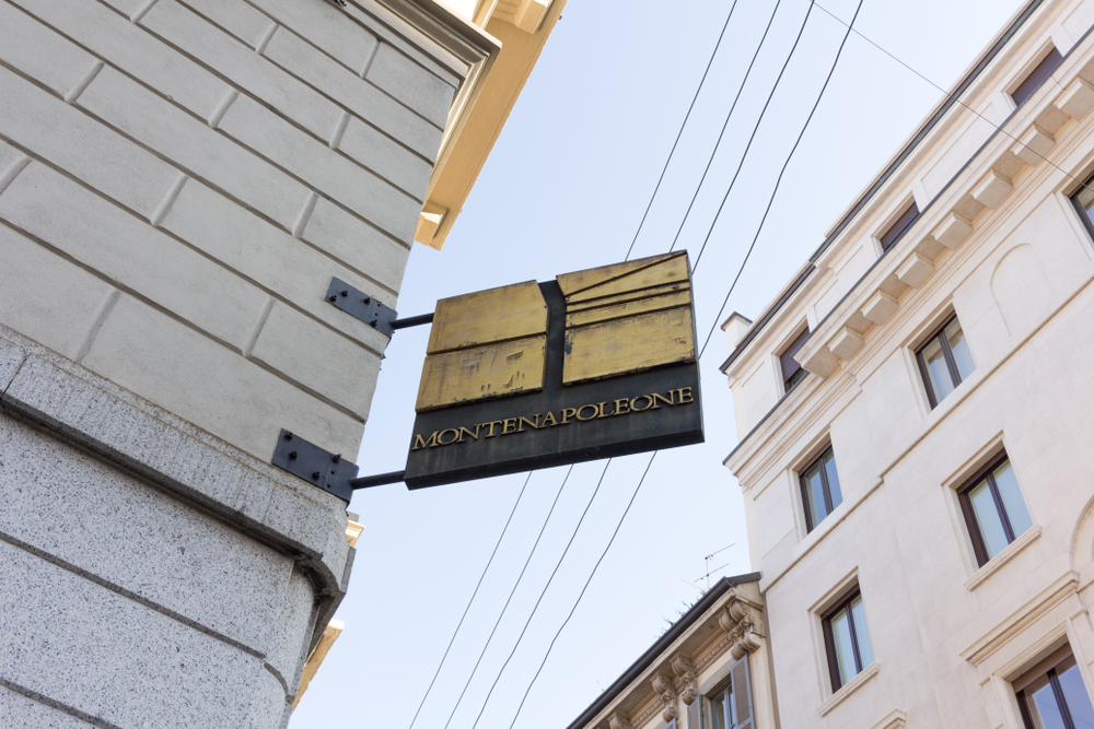 Shoppinggaden Via Monte Napoleone i Milano