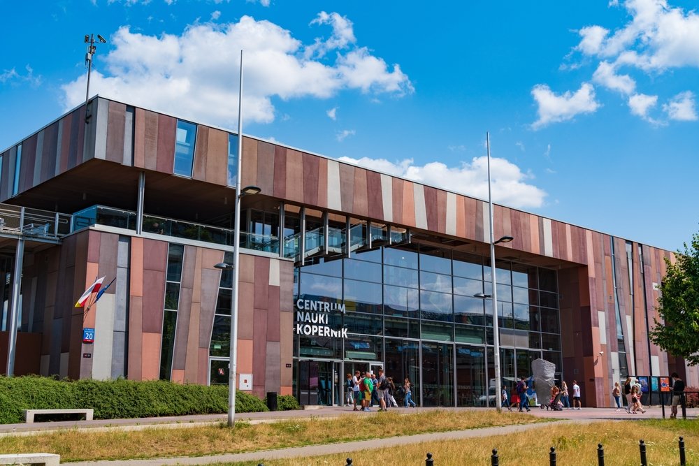 Copernicus Science Centre ved floden i Warszawa